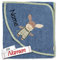 Sterntaler Kapuzenhandtuch Esel Emmily & Emmilius mit Namen bestickt für Baby & Kinder, Frottee Badetuch Badehandtuch/Kinder-Badetuch mit Kapuze personalisiert, 100x100 Blau Junge