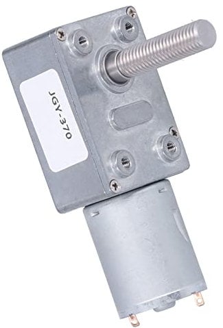 JGY-370 Moteur industriel à engrenage sans fin M8 - Moteur lent auto-bloquant (DC12V 10RPM)