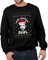 Merry Christmas Dave Jumper Sweatshirt Christmas Festive Xmas Santa Hat Rudolph Trotter Trigger Rodney 90's TV Show Film Gift Present 80% Ringspun Cotton 20% Polyester (Large, Black Prime)