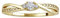 SILVEGO Verlobungsring Gelbgold 14 Karat mit Zirkonia Brilliance Zirconia