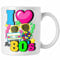 Trendation - I Love The 80's Tasse Geschenk 80er Jahre Achziger Jahre Erinnerungen (Weiß)