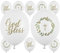10 Luftballons Taufe Kommunion Konfirmation Dekoration Ballons Erstkommunion Kinderkommunion Kirche God Bless,Made in EU