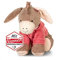 LALALO Sterntaler Kuscheltier Esel mit Namen personalisiert (Bestickt), Sternchen Plüschtier Stofftier für Babys Kinder, Schmusetier Geschenk zum Geburtstag (Emmily/Rot/Mädchen)