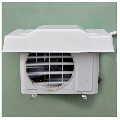Estante para Aire Acondicionado con Pantalla de Valla Exterior,Cubierta de unidad de aire acondicionado exterior, cubierta de aire acondicionado para unidades exteriores, carcasa dura de plástico