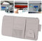 Car Organizer Storage CD DVD Cards Sunglasses Decor Registration and Insurance Holder Case Sun Visor Accessories, Gray