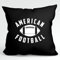 Huuraa Kopfkissen American Football Ball Geschenk 40x40cm mit Füllung Black Baumwolle American Football Deko