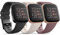 Mugust Lot de 3 bracelets de rechange en silicone souple pour Fitbit Versa 2/Versa/Versa Lite/Versa SE (Noir/Starlight/Violet1)
