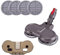 PkLbLr Accesorio de Cabezal de mopa eléctrico. Compatible con aspiradora Dyson V7 V8 V10 V11 con Tanque de Agua, Cabezal de Cepillo Limpiador doméstico