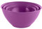 URBN-CHEF Durable Plastic Colourful Kitchen Mixing Salad Bowls Microwave & Dishwasher Safe (Purple, 2.2L)