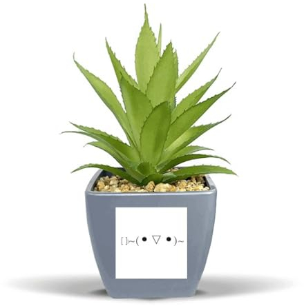 no/no Niedliches Gesicht Toast Ausdruck Fake Ananas Blumentopf Vase Mini Dekor