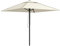 Outsunny 2M Garden Parasol Umbrella with Vent, Sun Shade Canopy with 4 Ribs, Piping Side, Umbrella for Garden Table, Balcony and Outdoor, Beige