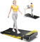 Tapis Roulant Elettrico con Inclinazione, 1-10 km/h Tapis Roulant Salvaspazio con Pendenza, 2 in 1 Walking Pad, App e Telecomando, Display a LED, Nessuna installazione, Garanzia e Assistenza