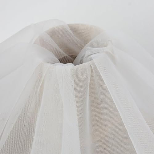 Power-Korsett-Netzstoff, nicht dehnbares Netznetz für transparente Korsettbasis, Couture-Kleid, Hochzeit, Ballkleid, vorgeschnitten, 4,5 m lang, 152,4 cm breit, gebrochenes Weiß, 4,5 m vorgeschnitten)