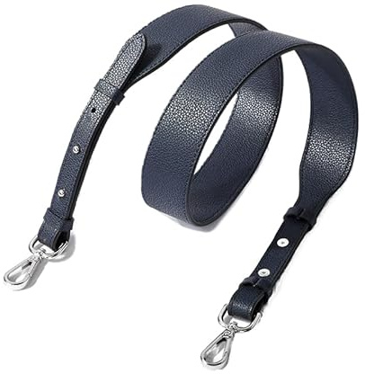 106-110cm Verstellbarer Taschengurt Schultergurt Für Taschen, 3,8 cm breiter Universal Ersatz Schultergurt Umhängegurt Leder Tragegurt für Handtasche Schulterriemen Taschen Zubehör -Navy blau