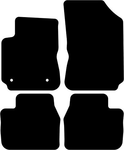 Kovvar Tapis de Sol Compatible avec Citroën C4 Cactus 2014-2018 | Qualité: Basic