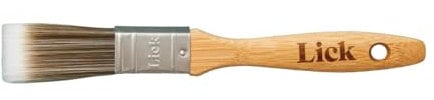 Lick 1 inch Bamboo Flat Paint Brush – Soft Paint Brush, For DIY & Home Decorating, Sustainable, Bamboo, Professional Flat Brush, Recycled Steel Handle, 1-inch Bristle Brush