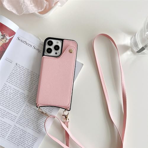 FORLUZ Luxury Makeup Mirror Phone Case For iphone 14 plus 7 8 plus X XR xs max 11 12 13 14 pro max SE Card package Cover,Pink,For iPhone Xs Max