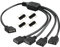 QTMMC ARGB Splitter Cable 1 to 4 Fan Splitter 5V 3 Pin Addressable RGB LED Sync Cable Extension 30cm LED Strip Connectors for Computer Chassis Expand CPU Cooler and 5V ARGB Fan