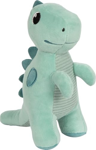 small foot Peluche Dinosaurio Verde Dino 17 cm, Felpa Tejido de Pana, Ayuda para Dormir bebés, niños pequeños, 12686