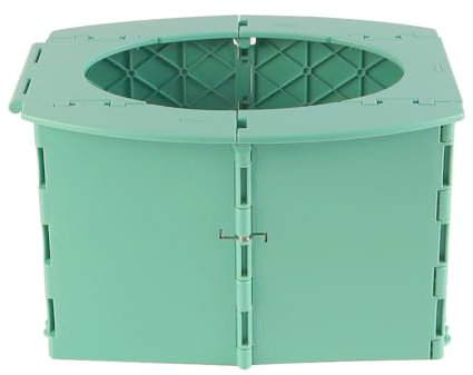 Laroal Siège de Toilette Pliable Portable pour Voiture, Camping, Voyage, Sports de Plein air, 1 pièce, Vert