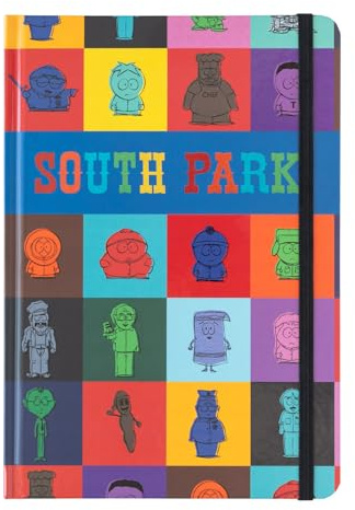 Grupo Erik South Park Notizbuch A5 Journal Tagebuch Merch Geschenke | Reisetagebuch Dotted Bullet Journal Ringbuch Mädchen und Jungen Einschulung - Notizblock A5 14,8 × 21,0 cm