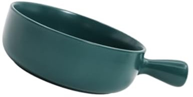 FUNNETOYU Insalatiera in Terracotta Piccola Pentola per Latte Pentola da Cucina Ciotola con Manico Isolato Ciotola per Noodles e Insalate Stoviglie per Cucinare Casa