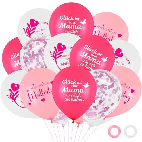 Pinke Luftballons Metallic, 50 Stück Latex Helium Ballons, 12 zoll Rosarot Helium Ballons Geburtstag Deko Mädchen, für Frauen Prinzessin Geburtstag Baby Shower Jubiläum Hochzeit Party JGA Dekoration