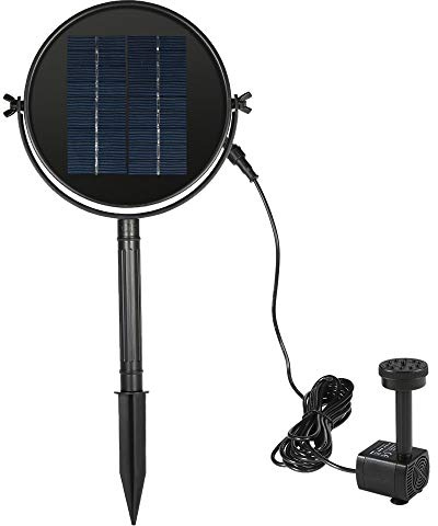 Kit de fontaine solaire avec panneau et pompe submersible sans balais Idéal pour bain d oiseau étang circulation l eau oxygénation