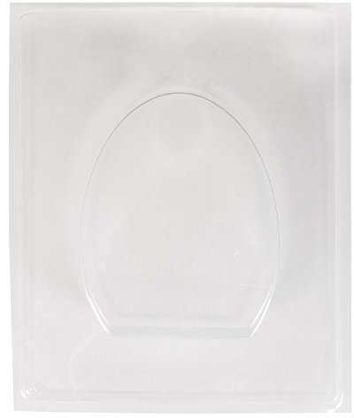 Rayher Moule forme ŒUF, 1 pce., plastique PET transparent, 11X14 cm, profondeur 3cm, réutilisable, béton créatif, Raysin, cire, savon, Pâque-36066000