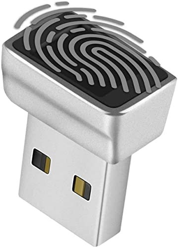 TNP Nano USB-Fingerabdruckleser für Windows 10 Hello - Sicherheitschlüssel Biometrischer Scanner Sensor-Dongle-Modul für sofortigen Zugriff, kennwortfreie Anmeldung Sperren Entsperren von PC & Laptops