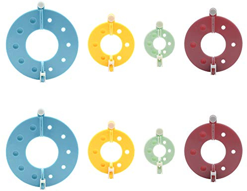 GKONGU Pom Pom Maker Kits, 4 Größen, Flusenball-Weaver DIY Strickwerkzeug, ideal für die Handherstellung von Pompons, Bällen mit Ihren Kindern zu Hause Kartonfarben