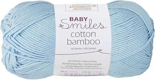 Schachenmayr Baby Smiles Cotton Bamboo 9807370-01054 hellblau Handstrickgarn, Häkelgarn, Babygarn