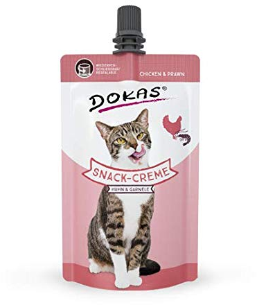 Dokas Snack-Creme Huhn & Garnele 14x 90g Katzensnack …