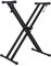 Portable Adjustable Electronic Piano Stand, X Style Double Braced Keyboard Stand Rack, Electric Organ Holder Adjustable Height with 7 Level Gears, Stable Non-slip Iron Structure Keyboard Holder Rack