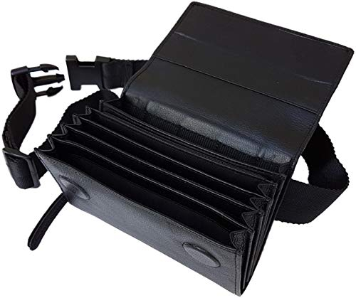 CLAIRE-FONCET Ausgezeichnet Rindsleder Kellnertashe, Kellnergeldbörse, Kellnergeldbeutel, Kellnergurttasche, Geldtasche, Ohne 5 Euro Münzenhalter, Schliessung Mit Starken Magneten