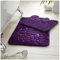 Gaveno Cavailia Premium 2 Piece Pebble Bath Mat Non Slip Pedestal Set, Extra Absorbent 100% Memory Foam Bathroom Toilet Rug, Regular (50x80, 50x40 cm), Purple