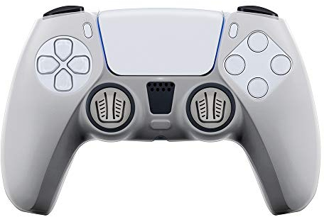 FRTEC - Protector de Silicona Translúcida + Grips + Pegatina Touchpad, para mando Playstation 5