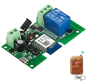 MHCOZY WiFi Wireless Smart Switch Relaismodul für DIY Smart Home, Automatisieren Sie Ihr Garagentor, arbeiten Sie mit Alexa Assistant (Smart life app, 1CH)