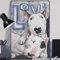 TNND Bull Terrier Love Bull Terrier Poster Bull Terrier Decor Bull Terrier Geschenke Hund Mama Geschenk Metallschild Poster 20,3 x 30,5 cm