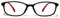 Foxmans™ Stylish Blue Light Blocking Glasses for Men & Women | Protection Against Computer & Digital Eye Strain, Dry Eyes, Headaches & Blurry Vision | Little Starr Everyday Lens (Red Frame)