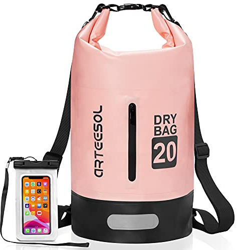 Blackace arteesol Dry Bag wasserdichte Tasche 5L/10L/20L/30L Wasserfester Beutel Packsack mit Langen Doppeltem Verstellbarer Schulterriemen für Schwimmen Bootfahren Kajak Wassensport Treiben