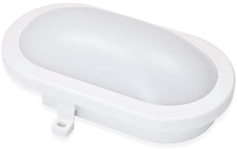 LumenTEC LED Kellerlampe 12W Neutralweiß 4500K, Ovalleuchte IP65, Feuchtraumleuchte (12), Hermet60integr