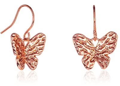 Zavana Butterfly Earrings, Dainty Dangle Earrings with Butterfly Charm, Earrings for Women and Teenage Girls, Cute Jewellery for Women and Girls.