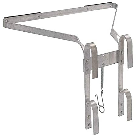 Heavy Duty Ladder Stand Off I shape Aluminum Corner Ladder Stay Universal Down Pipe Ladder Accessories Easily Assembled and Dismantled No Tools Needed for Most of Telescopic Ladder Folding Ladders