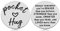 RISFIHEI Eine Kleine Umarmung,Gute Besserung Geschenke,Herz Glücksbringer-Bin Immer Bei Dir-Pärchen Geschenke,Beste Freundin Geschenke,Geschenk für Familie Freund Freundin Patient usw. (D-Silver)