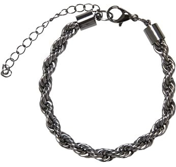 Urban Classics Unisex Charon Intertwine Bracelet L/XL Gunmetal