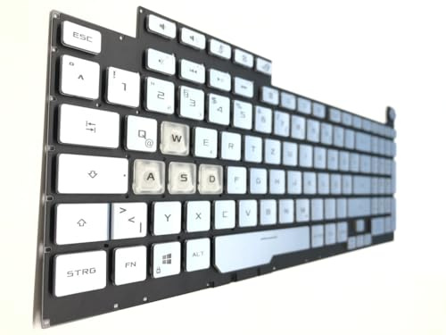 T-ProTek DEUTSCHE - Silber Tastatur Keyboard Beleuchtung kompatibel für Asus ROG Strix G731GT