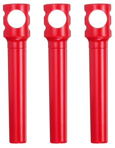 sourcing map Lot de 3 tire-bouchons de voyage de 10,7 cm, tire-bouchon de poche en plastique pour le camping, les voyages, rouge