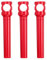 sourcing map Lot de 3 tire-bouchons de voyage de 10,7 cm, tire-bouchon de poche en plastique pour le camping, les voyages, rouge