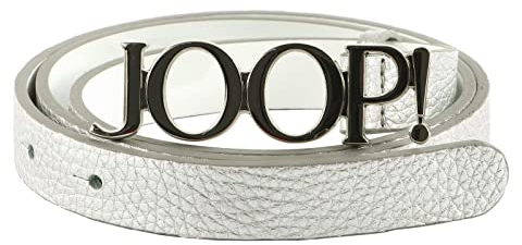 Joop! 2,0 CM Women's Cow Leather Belt W115 Silver